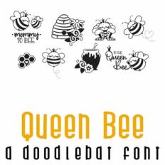 Queen Bee Doodlebat Font