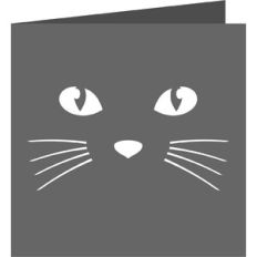cat face card