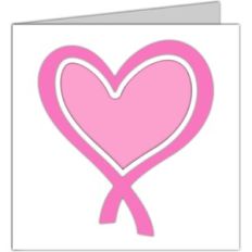 heart shaped ribbon card