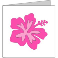 hibiscus flower card