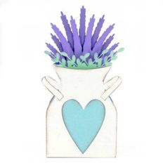 Lavender Pail Box Card
