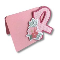CARD R WITH FLOWERS