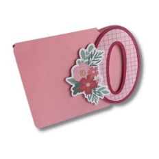 CARD O WITH FLOWERS