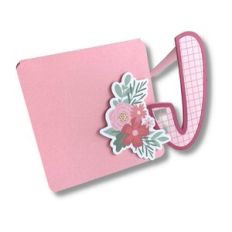 CARD J WITH FLOWERS