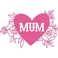 mum floral heart