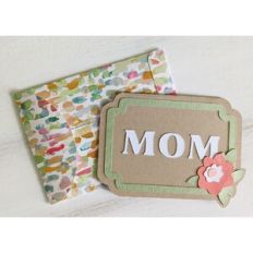 mom flower frame card and envelope