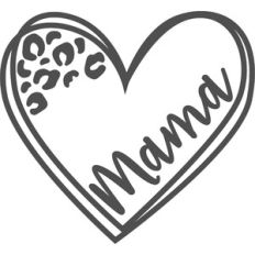 mama leopard heart