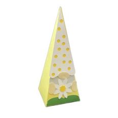 Garden Gnome with Daisy Pyramid Box