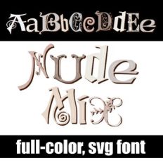 Nude Mix Color Font