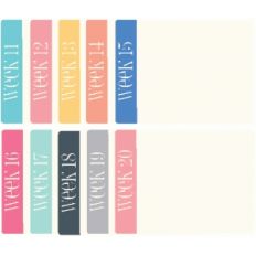 set of 10 weeks 11-20 journaling cards