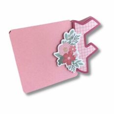CARD F WITH FLOWERS