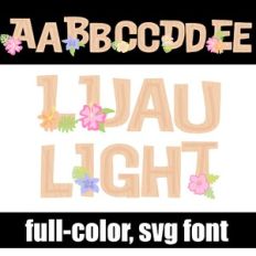 Luau Light Color Font