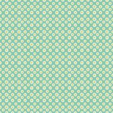 Tiny Daisy Teal Pattern