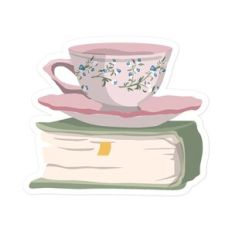 Tea Cup On Book