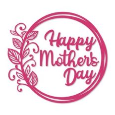 Cake Topper Wreath 08 Happy Mother's