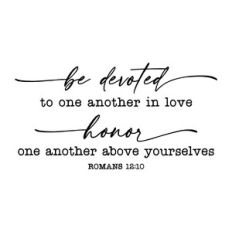be devoted to one another in love - scripture cut file