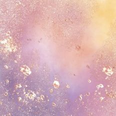 Pastel Watercolour Background With Gold Molten Glitter Effect