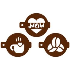 mother's day coffee stencils set