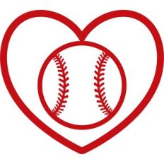 baseball heart