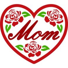roses mom heart