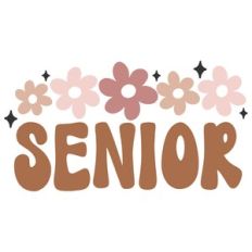 Senior Retro Flowers