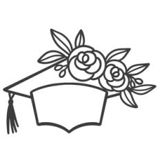 Floral Graduation Cap