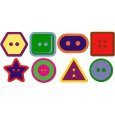 button set 3 with shadows