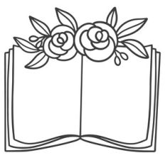 Floral Open Book