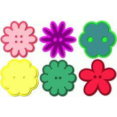 flower button set
