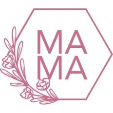 mama floral hexagon