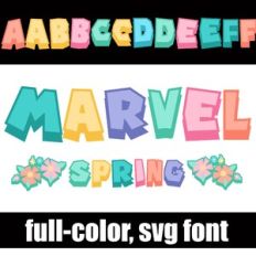 Marvel Spring Color Font