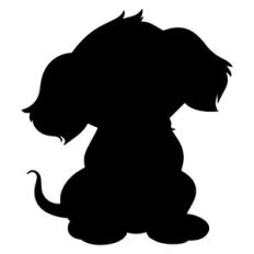 Puppy Dog Silhouette