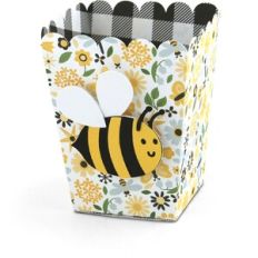 Popcorn Favor Box Bee