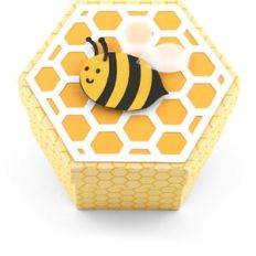 Honeycomb Bee Favor Box