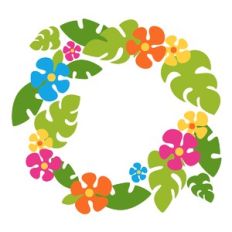 Tropical Flower Wreath