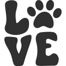Groovy Love with Pawprint