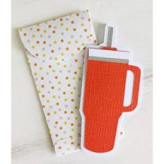 water bottle card and envelope