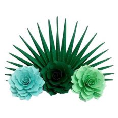 PRACTICAL FLOWER 93 WITH PLEATED PALM LEAF