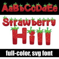 Strawberry Hill Color Font