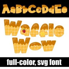Waffle Wow Color Font