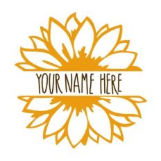 Sunflower Namebar