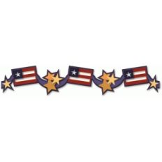 flags and stars border