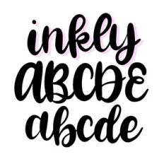 BFC Inkly Beautiful Brush Script Cursive Font