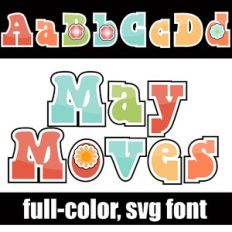 May Moves Color Font