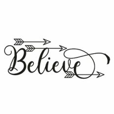 Believe Arrow Word