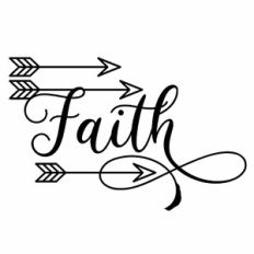 Faith Arrow Word Quote