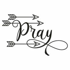 Pray Arrow Word Quote