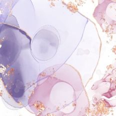 Purple Alcohol Ink and Gold Foil Background Pattern
