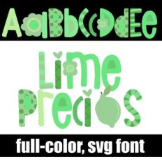 Lime Precious Color Font