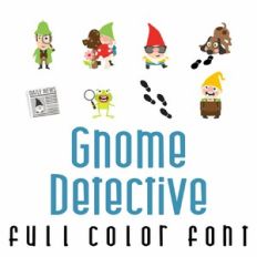 Gnome Detective Full Color Font
